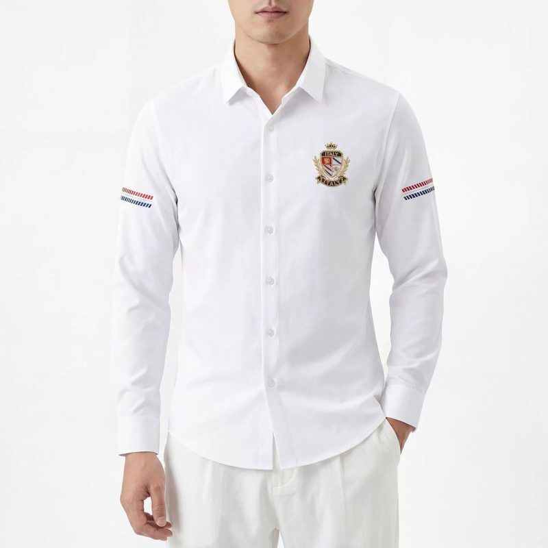 Business men shirt AC-BS-004 polyester wholesale from China