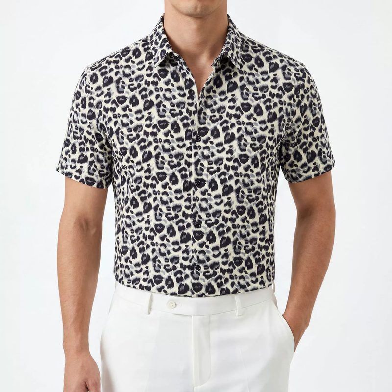 Casual men shirt AC-CS-001 polyester wholesale from China