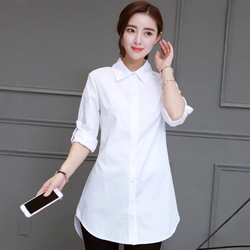 Loose Long Sleeve Shirt Dress